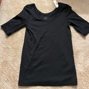 J. Crew Black Short Sleeve Women's Tee